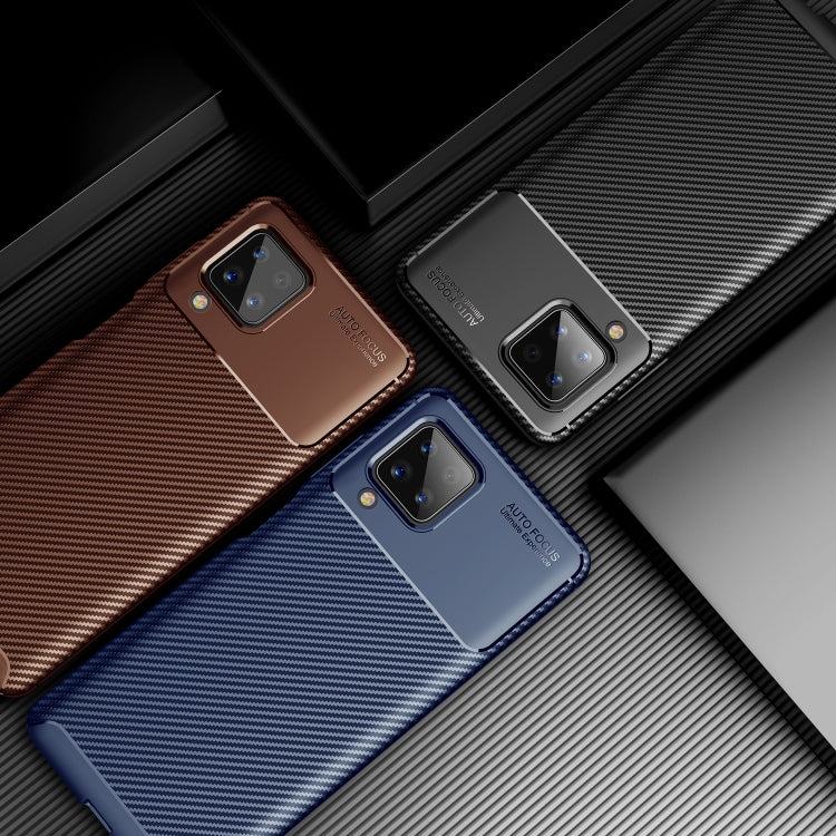 Custodia TPU con trama fibra di carbonio per Samsung Galaxy A12