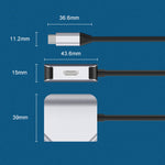 Adattatore USB-C a HDMI + VGA 2 in 1 HW-6002