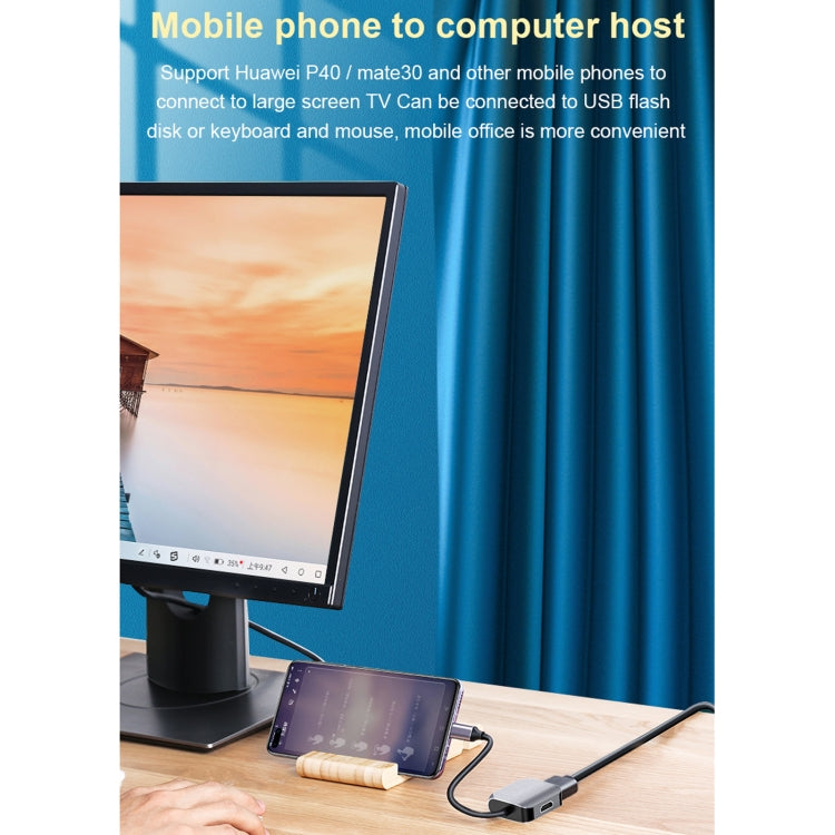 Adattatore USB-C a HDMI + VGA 2 in 1 HW-6002