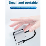 Adattatore USB-C a HDMI + VGA 2 in 1 HW-6002