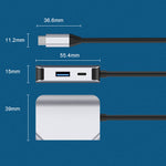 Adattatore USB-C a HDMI PD USB 3.0 3 in 1 HW-6003