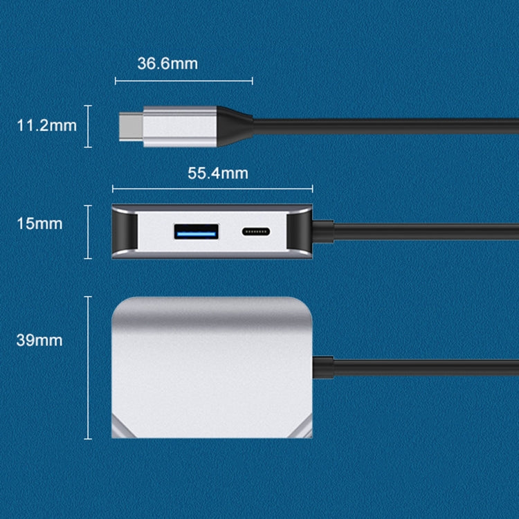 Adattatore USB-C a HDMI PD USB 3.0 3 in 1 HW-6003