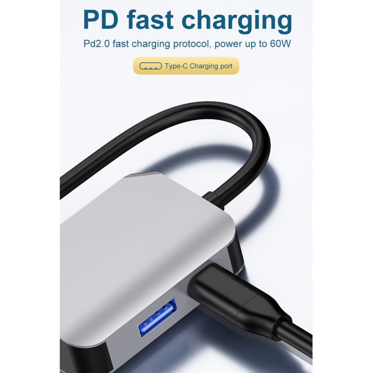 Adattatore USB-C a HDMI PD USB 3.0 3 in 1 HW-6003