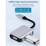 Adattatore USB-C a HDMI PD USB 3.0 3 in 1 HW-6003