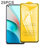 25 pellicole in vetro temperato a schermo intero con colla piena 9D, For Xiaomi Redmi Note 9 4G (25 PCS), For Xiaomi Redmi Note 9 5G (25 PCS), For Xiaomi Redmi Note 9 Pro 5G (25 PCS)