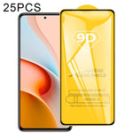 25 pellicole in vetro temperato a schermo intero con colla piena 9D, For Xiaomi Redmi Note 9 4G (25 PCS), For Xiaomi Redmi Note 9 5G (25 PCS), For Xiaomi Redmi Note 9 Pro 5G (25 PCS)