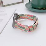 Cinturino in tessuto di perline di legno per Apple Watch Series 6 e SE e 5 e 4 44 mm / 3 e 2 e 1 42 mm, For Apple Watch Ultra 49mm / Series 8&7 45mm / SE 2&6&SE&5&4 44mm / 3&2&1 42mm