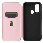 Struttura in fibra di carbonio Flip orizzontale magnetico Custodia in pelle TPU + PC + PU con slot per schede, For DOOGEE N30, For Fujitsu Arrows NX9 F-52A, For Motorola Moto G9 Power, For Oukitel WP5 / WP5 Pro, For LG K92 5G