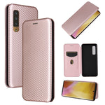 Struttura in fibra di carbonio Flip orizzontale magnetico Custodia in pelle TPU + PC + PU con slot per schede, For DOOGEE N30, For Fujitsu Arrows NX9 F-52A, For Motorola Moto G9 Power, For Oukitel WP5 / WP5 Pro, For LG K92 5G