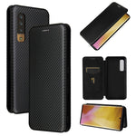 Struttura in fibra di carbonio Flip orizzontale magnetico Custodia in pelle TPU + PC + PU con slot per schede, For DOOGEE N30, For Fujitsu Arrows NX9 F-52A, For Motorola Moto G9 Power, For Oukitel WP5 / WP5 Pro, For LG K92 5G