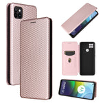 Struttura in fibra di carbonio Flip orizzontale magnetico Custodia in pelle TPU + PC + PU con slot per schede, For DOOGEE N30, For Fujitsu Arrows NX9 F-52A, For Motorola Moto G9 Power, For Oukitel WP5 / WP5 Pro, For LG K92 5G
