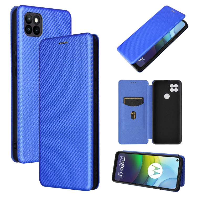 Struttura in fibra di carbonio Flip orizzontale magnetico Custodia in pelle TPU + PC + PU con slot per schede, For DOOGEE N30, For Fujitsu Arrows NX9 F-52A, For Motorola Moto G9 Power, For Oukitel WP5 / WP5 Pro, For LG K92 5G
