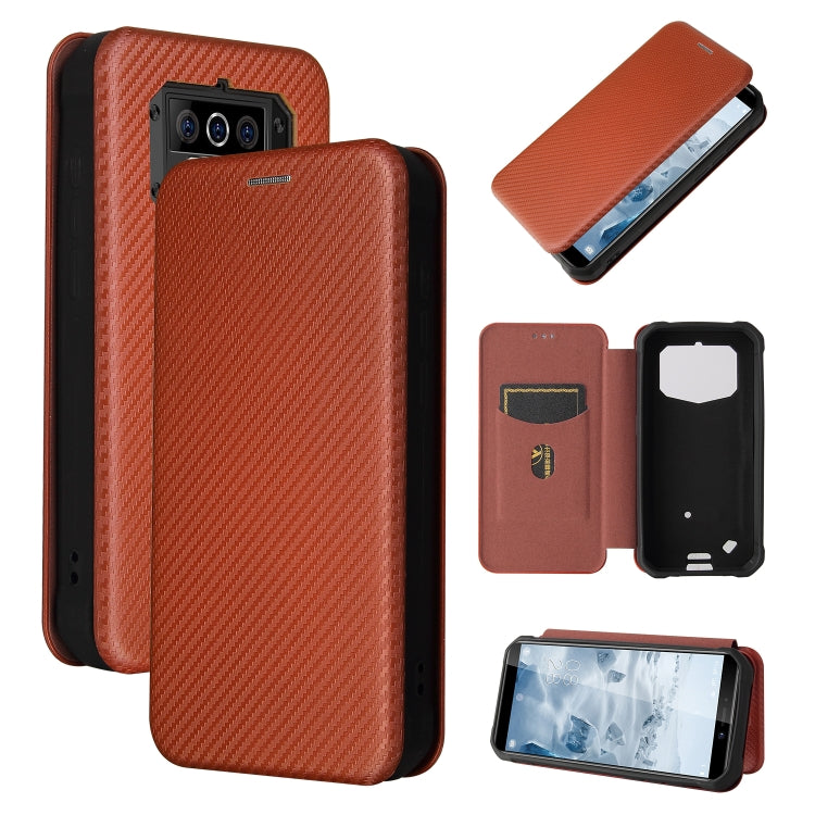 Struttura in fibra di carbonio Flip orizzontale magnetico Custodia in pelle TPU + PC + PU con slot per schede, For DOOGEE N30, For Fujitsu Arrows NX9 F-52A, For Motorola Moto G9 Power, For Oukitel WP5 / WP5 Pro, For LG K92 5G