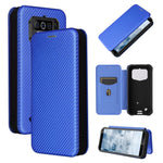 Struttura in fibra di carbonio Flip orizzontale magnetico Custodia in pelle TPU + PC + PU con slot per schede, For DOOGEE N30, For Fujitsu Arrows NX9 F-52A, For Motorola Moto G9 Power, For Oukitel WP5 / WP5 Pro, For LG K92 5G
