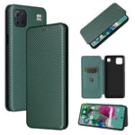 Struttura in fibra di carbonio Flip orizzontale magnetico Custodia in pelle TPU + PC + PU con slot per schede, For DOOGEE N30, For Fujitsu Arrows NX9 F-52A, For Motorola Moto G9 Power, For Oukitel WP5 / WP5 Pro, For LG K92 5G