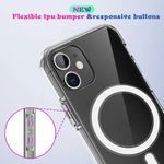 Custodia Magsafe trasparente TPU per iPhone X, XS, XR, XS Max