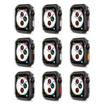 Custodia protettiva con cornice in silicone per Apple Watch Series 6 & SE & 5 & 4 44mm, For Apple Watch Series 6 / 5 / 4 / Watch SE 44mm