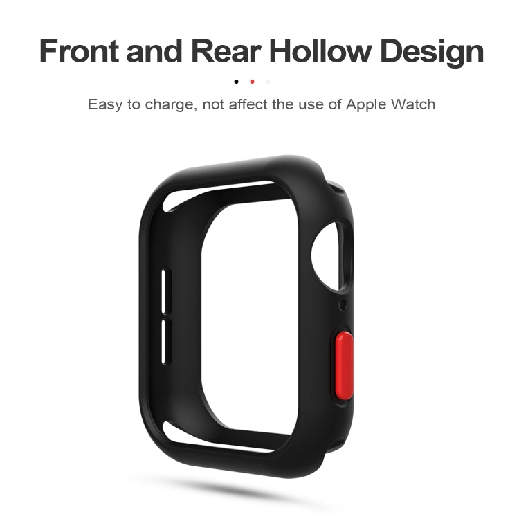 Custodia protettiva con cornice in silicone per Apple Watch Series 6 & SE & 5 & 4 44mm, For Apple Watch Series 6 / 5 / 4 / Watch SE 44mm