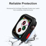 Custodia protettiva con cornice in silicone per Apple Watch Series 6 & SE & 5 & 4 44mm, For Apple Watch Series 6 / 5 / 4 / Watch SE 44mm