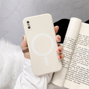 Custodia Magsafe antiurto in silicone liquido a copertura totale, For iPhone X / XS, For iPhone XR, For iPhone XS Max