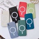 Custodia silicone liquido antiurto per iPhone X e XS