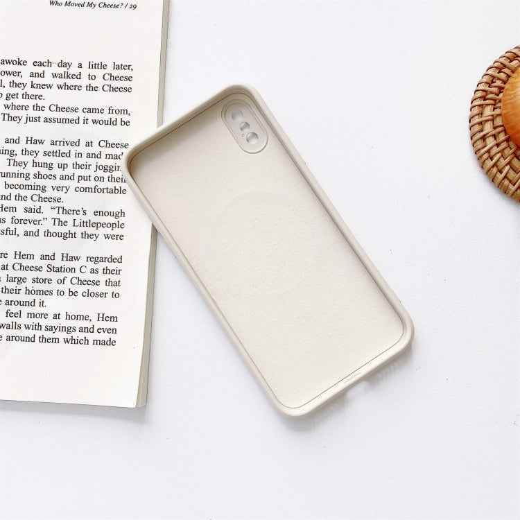 Custodia silicone liquido antiurto per iPhone X e XS