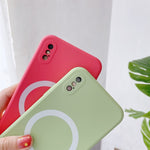 Custodia silicone liquido antiurto per iPhone X e XS