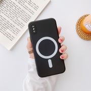 Custodia Magsafe antiurto in silicone liquido a copertura totale, For iPhone X / XS, For iPhone XR, For iPhone XS Max