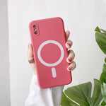 Custodia silicone liquido antiurto per iPhone X e XS