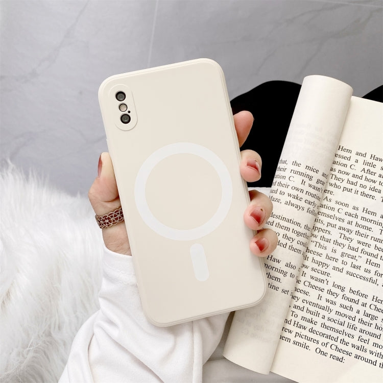 Custodia silicone liquido antiurto per iPhone X e XS
