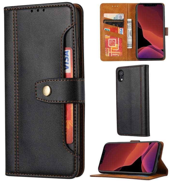 Custodia portafoglio in pelle con slot carte per iPhone XR
