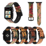 Cinturino in vera pelle di vacchetta retrò con strato di testa per Apple Watch Series 6 e SE e 5 e 4 44 mm / 3 e 2 e 1 42 mm, For Apple Watch Series 7 45mm / 6 & SE & 5 & 4 44mm / 3 & 2 & 1 42mm                                                          ...