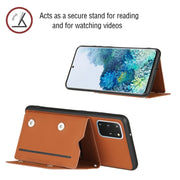 Custodia TPU con slot carte e supporto per Samsung Galaxy S20+