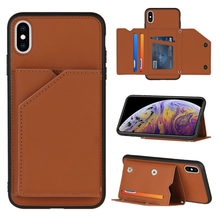 Custodia antiurto per iPhone con slot carte e supporto