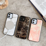Custodia TPU antiurto con motivo marmo per iPhone 12 Pro Max