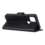 Custodia portafoglio in pelle bovina per OPPO A15