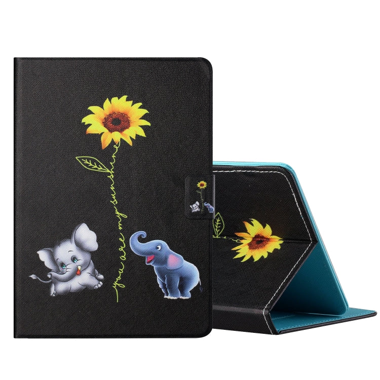 Custodia in pelle flip orizzontale con disegno colorato con supporto e slot per schede, For 7 inch Tablet PC Universal, For 8 inch Tablet PC Universal, For 10 inch Tablet PC Universal, For Amazon Kindle Fire HD7 2015 / 2017 / 2019