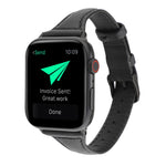 Cinturino in vera pelle con trama di cavallo pazzo, For Apple Watch Series 7 41mm / 6 & SE & 5 & 4 40mm / 3 & 2 & 1 38mm, For Apple Watch Series 8&7 41mm / SE 2&6&SE&5&4 40mm / 3&2&1 38mm                                                                 ...
