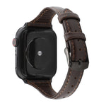 Cinturino in vera pelle con trama di cavallo pazzo, For Apple Watch Series 7 41mm / 6 & SE & 5 & 4 40mm / 3 & 2 & 1 38mm, For Apple Watch Series 8&7 41mm / SE 2&6&SE&5&4 40mm / 3&2&1 38mm                                                                 ...