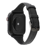 Cinturino in vera pelle con trama di cavallo pazzo, For Apple Watch Series 7 41mm / 6 & SE & 5 & 4 40mm / 3 & 2 & 1 38mm, For Apple Watch Series 8&7 41mm / SE 2&6&SE&5&4 40mm / 3&2&1 38mm                                                                 ...