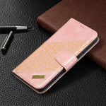 Custodia portafoglio in pelle sintetica per Samsung Galaxy A12