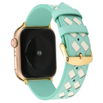 Cinturino in vera pelle con motivo intrecciato, For Apple Watch Series 8&7 41mm / SE 2&6&SE&5&4 40mm / 3&2&1 38mm, For Apple Watch Series 7 41mm / 6 & SE & 5 & 4 40mm / 3 & 2 & 1 38mm, For Apple Watch Series 7 45mm / 6 & SE & 5 & 4 44mm / 3 & 2 & 1 42m...