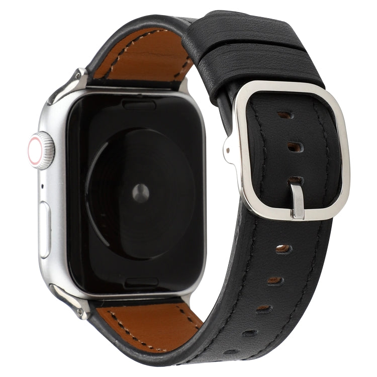 Cinturino in vera pelle con fibbia per Apple Watch 38-45mm