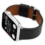 Cinturino in vera pelle con fibbia stile moderno, For Apple Watch Series 7 41mm / 6 & SE & 5 & 4 40mm / 3 & 2 & 1 38mm, For Apple Watch Series 7 45mm / 6 & SE & 5 & 4 44mm / 3 & 2 & 1 42mm