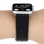 Cinturino in vera pelle con fibbia stile moderno, For Apple Watch Series 7 41mm / 6 & SE & 5 & 4 40mm / 3 & 2 & 1 38mm, For Apple Watch Series 7 45mm / 6 & SE & 5 & 4 44mm / 3 & 2 & 1 42mm