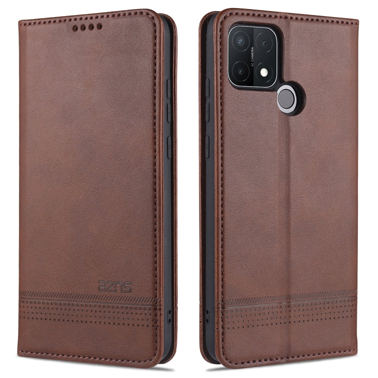 AZNS Custodia in pelle a vibrazione orizzontale con struttura in vitello magnetico con slot per carte, supporto e portafoglio, For OPPO A15, For vivo Y20, For vivo Y70s / Y51s / IQOO U1, For Samsung Galaxy A42 5G, For Samsung Galaxy M51 (Side Fingerprint)