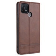AZNS Custodia in pelle a vibrazione orizzontale con struttura in vitello magnetico con slot per carte, supporto e portafoglio, For OPPO A15, For vivo Y20, For vivo Y70s / Y51s / IQOO U1, For Samsung Galaxy A42 5G, For Samsung Galaxy M51 (Side Fingerprint)