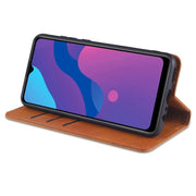 AZNS Custodia in pelle a vibrazione orizzontale con struttura in vitello magnetico con slot per carte, supporto e portafoglio, For OPPO A15, For vivo Y20, For vivo Y70s / Y51s / IQOO U1, For Samsung Galaxy A42 5G, For Samsung Galaxy M51 (Side Fingerprint)