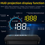 M12 OBD2 + Modalità GPS Car Head-up Display HUD Velocità eccessiva/Velocità/Temperatura dell'acqua/Bassa tensione/Allarme guasto, M12