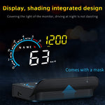 M12 OBD2 + Modalità GPS Car Head-up Display HUD Velocità eccessiva/Velocità/Temperatura dell'acqua/Bassa tensione/Allarme guasto, M12